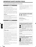 Предварительный просмотр 2 страницы Kenwood KSC-SW11 Instruction Manual