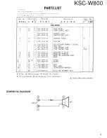 Preview for 3 page of Kenwood KSC-W800 Service Manual