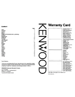 Preview for 10 page of Kenwood KSC-WA62RC Instruction Manual