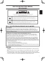 Preview for 3 page of Kenwood KSC-Y32 Instruction Manual