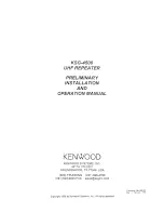 Preview for 1 page of Kenwood KSG-4500 Preliminary Installation And Operation Manual