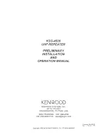 Kenwood KSG-4500 Preliminary Installation And Operation Manual предпросмотр