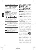 Preview for 2 page of Kenwood KSW-700 Instruction Manual