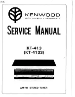 Kenwood KT-413 Service Manual preview