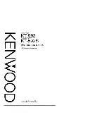 Kenwood KT-592 Instruction Manual preview