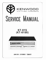 Kenwood KT-615 Service Manual preview