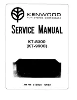 Kenwood KT-8300 Service Manual предпросмотр