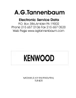 Kenwood KT-9X Service Manual preview