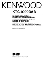 Предварительный просмотр 1 страницы Kenwood KTC-9090DAB Instruction Manual