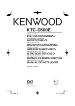 Предварительный просмотр 1 страницы Kenwood KTC-D500E Instruction Manual