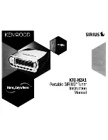 Предварительный просмотр 1 страницы Kenwood KTC-H2A1 - Here2Anywhere Sirius Radio Instruction Manual