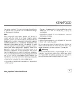 Preview for 5 page of Kenwood KTC-H2A1 - Here2Anywhere Sirius Radio Instruction Manual