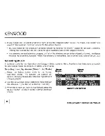 Предварительный просмотр 16 страницы Kenwood KTC-H2A1 - Here2Anywhere Sirius Radio Instruction Manual