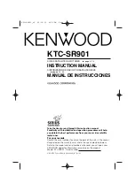 Kenwood KTC-SR901 - Digital Satellite Tuner Instruction Manual preview