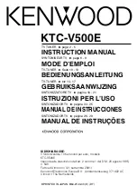 Kenwood KTC-V500E Instruction Manual preview