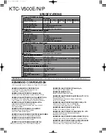 Preview for 16 page of Kenwood KTC-V500E Service Manual