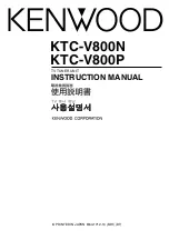 Kenwood KTC-V800N Instruction Manual preview