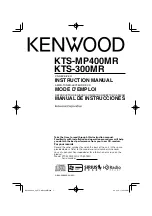 Kenwood KTS-MP400MR - Radio / CD Instruction Manual предпросмотр