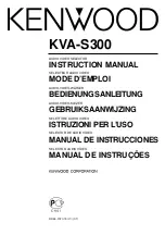 Kenwood KVA-S300 Instruction Manual предпросмотр