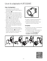 Preview for 78 page of Kenwood KVC50 Chef Instructions Manual