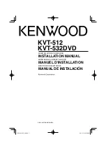 Kenwood KVT-512 Installation Manual preview