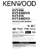 Kenwood KVT-516 Instruction Manual preview