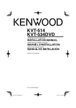 Kenwood KVT-534DVD Installation Manual preview