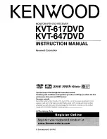 Kenwood KVT-617DVD Instruction Manual предпросмотр