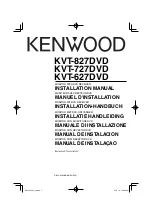 Preview for 1 page of Kenwood KVT-627DVD Installation Manual