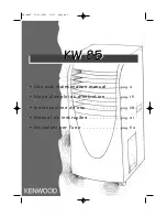 Kenwood KW 85 Use And Maintenance Manual preview
