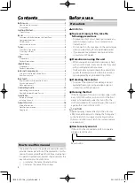 Preview for 2 page of Kenwood KW-M150BT Quick Start Manual
