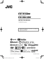 Kenwood KW-M845BW Instruction Manual предпросмотр