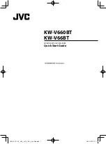 Предварительный просмотр 1 страницы Kenwood KW-V660BT Quick Start Manual