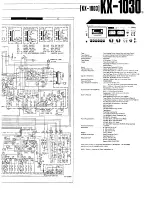 Preview for 5 page of Kenwood KX-1030 Service Manual