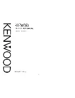 Preview for 1 page of Kenwood KX-5060S Instruction Manual