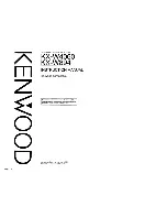 Kenwood KX-W4060 Instruction Manual preview