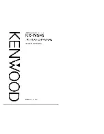 Предварительный просмотр 1 страницы Kenwood KX-W595 Instruction Manual