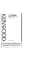 Kenwood KX-W8040 Instruction Manual preview