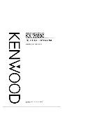 Kenwood KX-W895 Instruction Manual preview