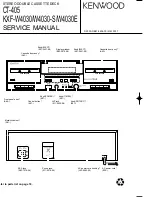 Предварительный просмотр 1 страницы Kenwood KXF-W4030 Service Manual