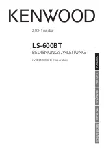 Kenwood LS-600BT Operating Instructions Manual preview