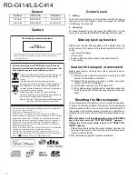 Preview for 2 page of Kenwood LS-C414-S Service Manual