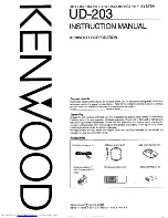 Preview for 1 page of Kenwood LS-F2 Instruction Manual