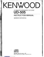 Kenwood LS-G4 Instruction Manual preview