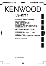 Preview for 1 page of Kenwood LS-K711 Instruction Manual