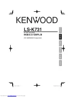 Preview for 5 page of Kenwood LS-K731 Instruction Manual