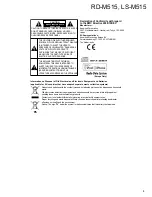 Preview for 3 page of Kenwood LS-M515 Service Manual