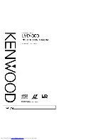 Kenwood LVD-300 Instruction Manual preview