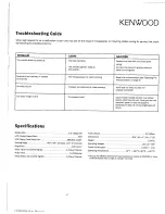 Предварительный просмотр 7 страницы Kenwood LZ-6500W Instruction Manual