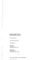 Предварительный просмотр 8 страницы Kenwood LZ-6500W Instruction Manual